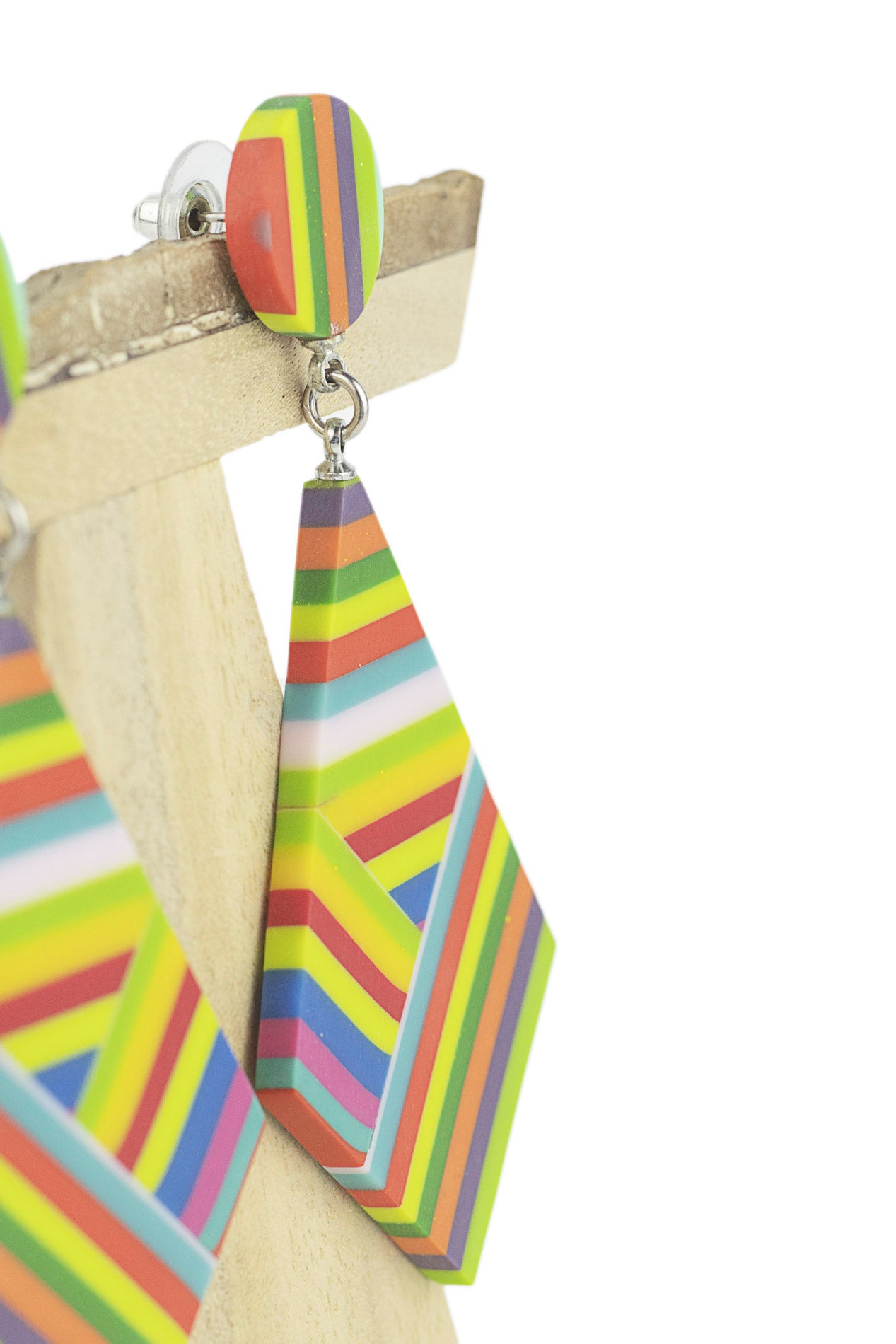 Pendiente multicolor