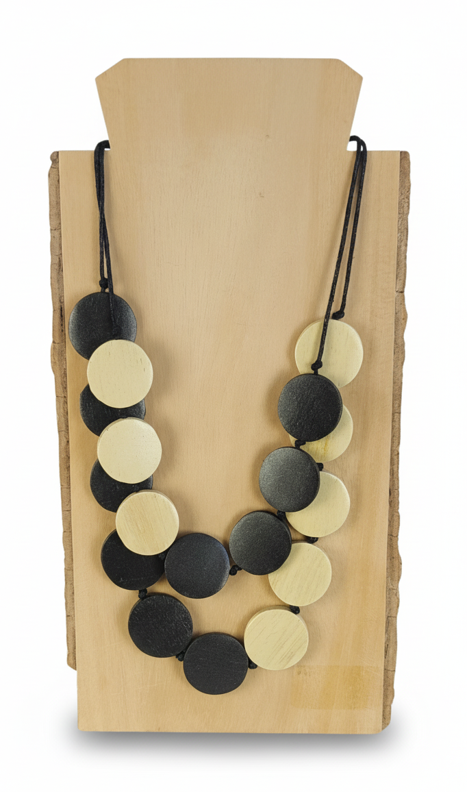 Collar doble de circulos