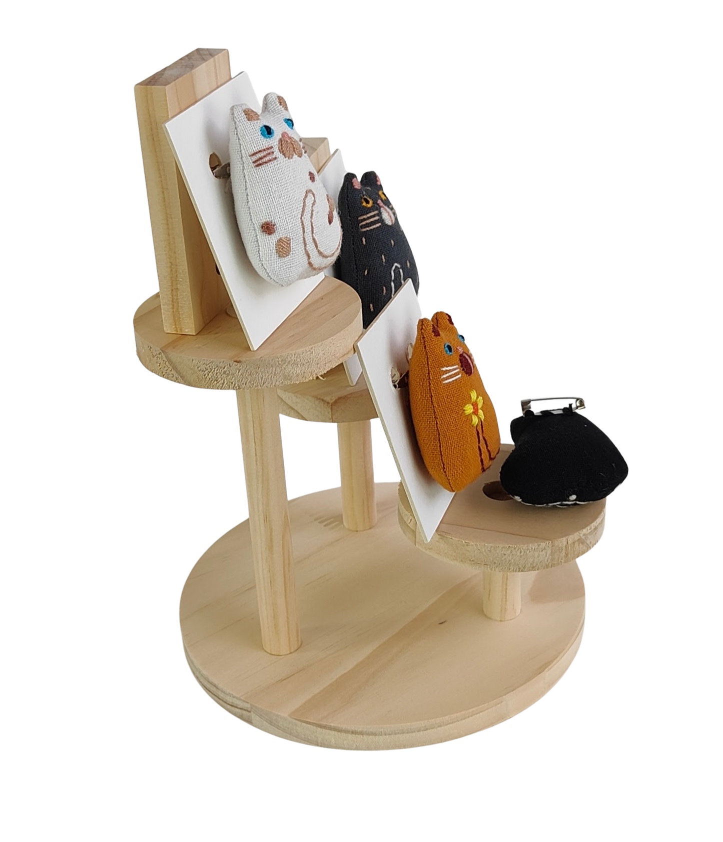 Broche gato sentado pack X3