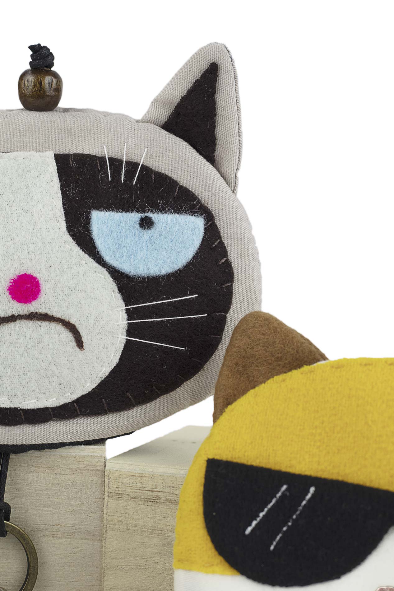 Llavero gato enojado pack de 3 unidades