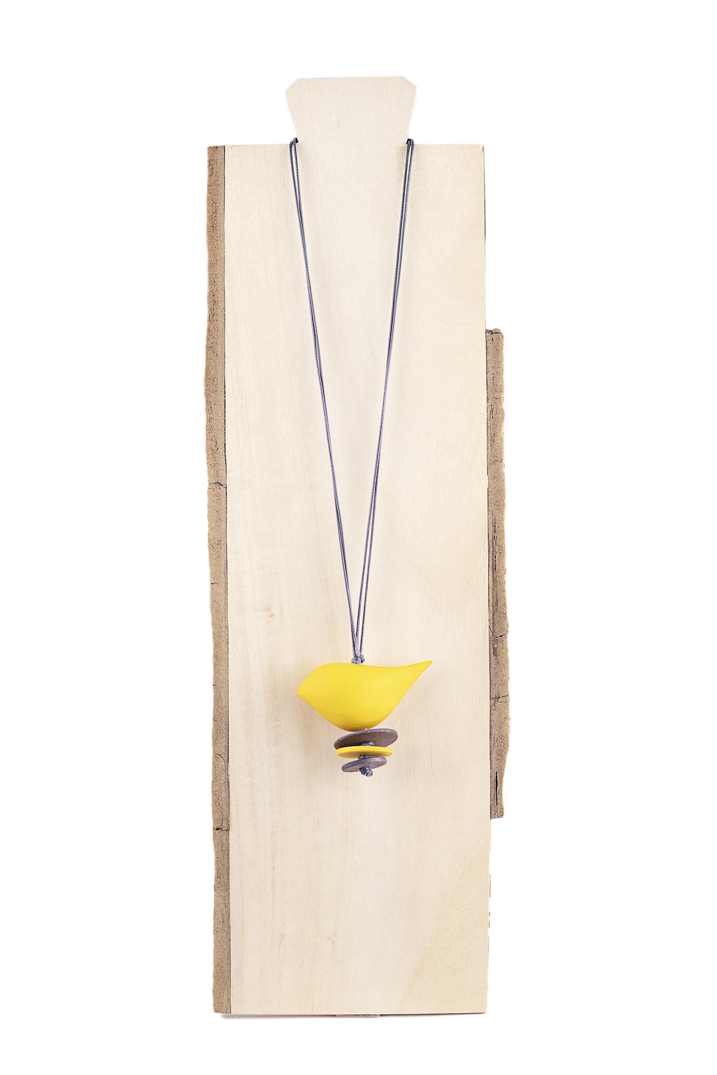 Ciondolo in legno con uccello
