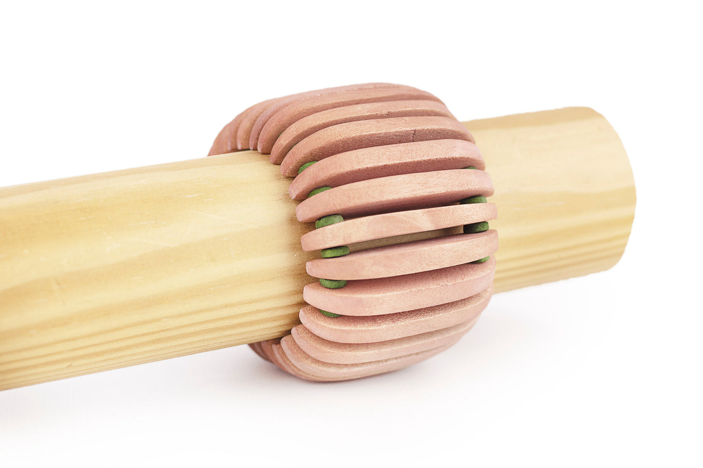 Pulsera elástica con piezas de madera