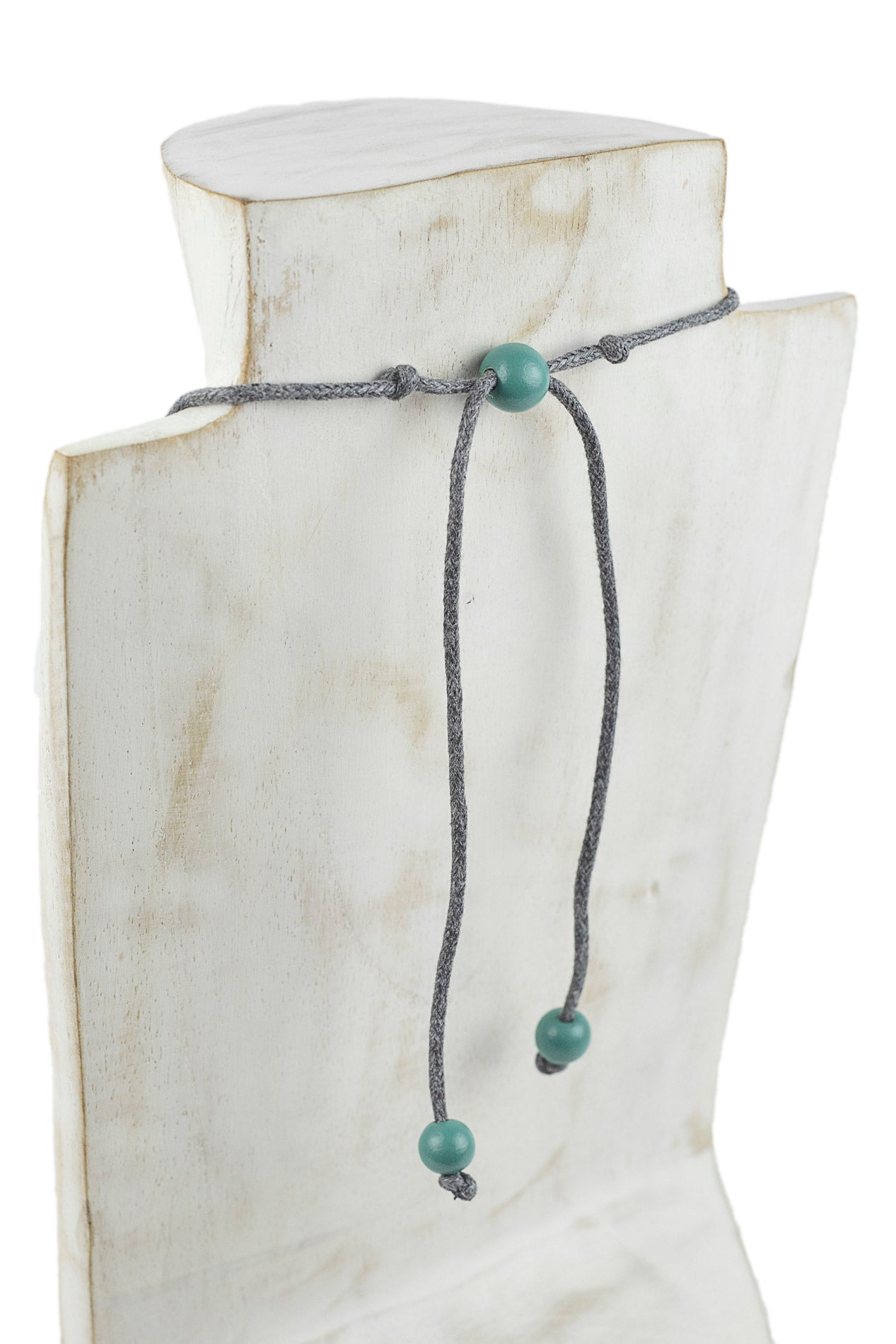 Collar de 5 bolas con print de mar y faros