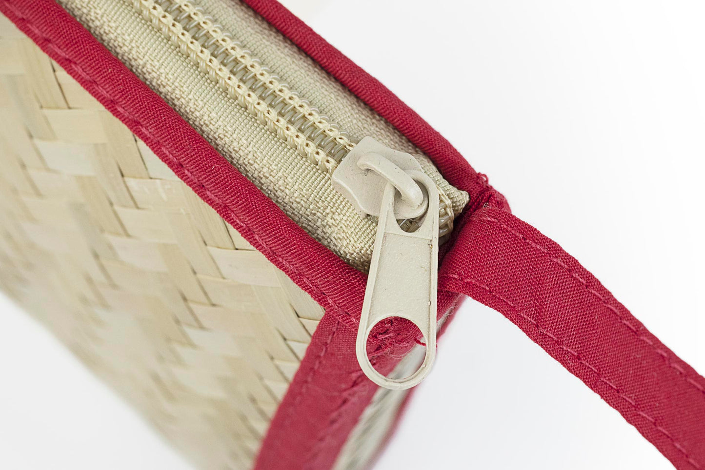 bandolera de bambú cinta color rojo