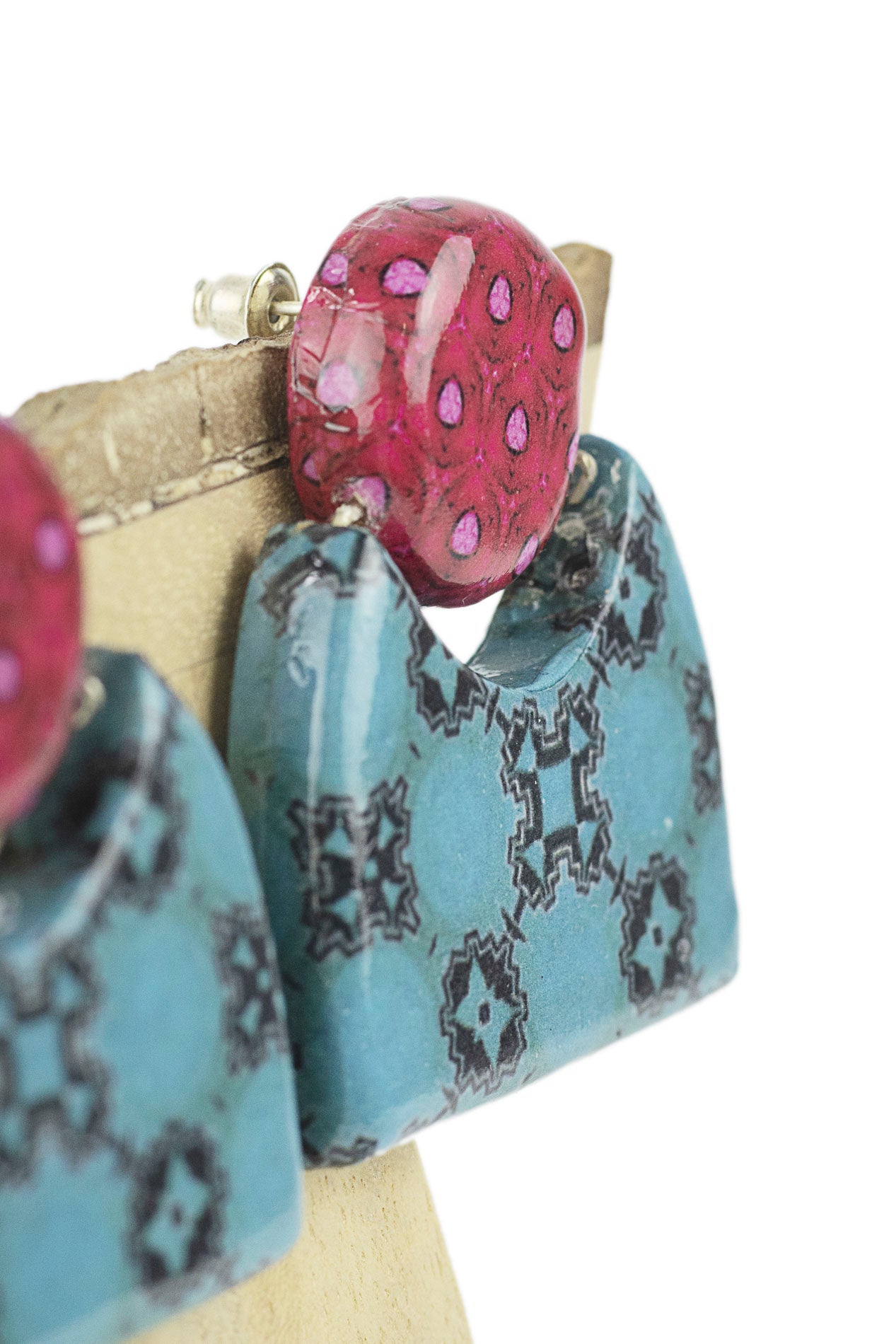 Pendientes con dos piezas