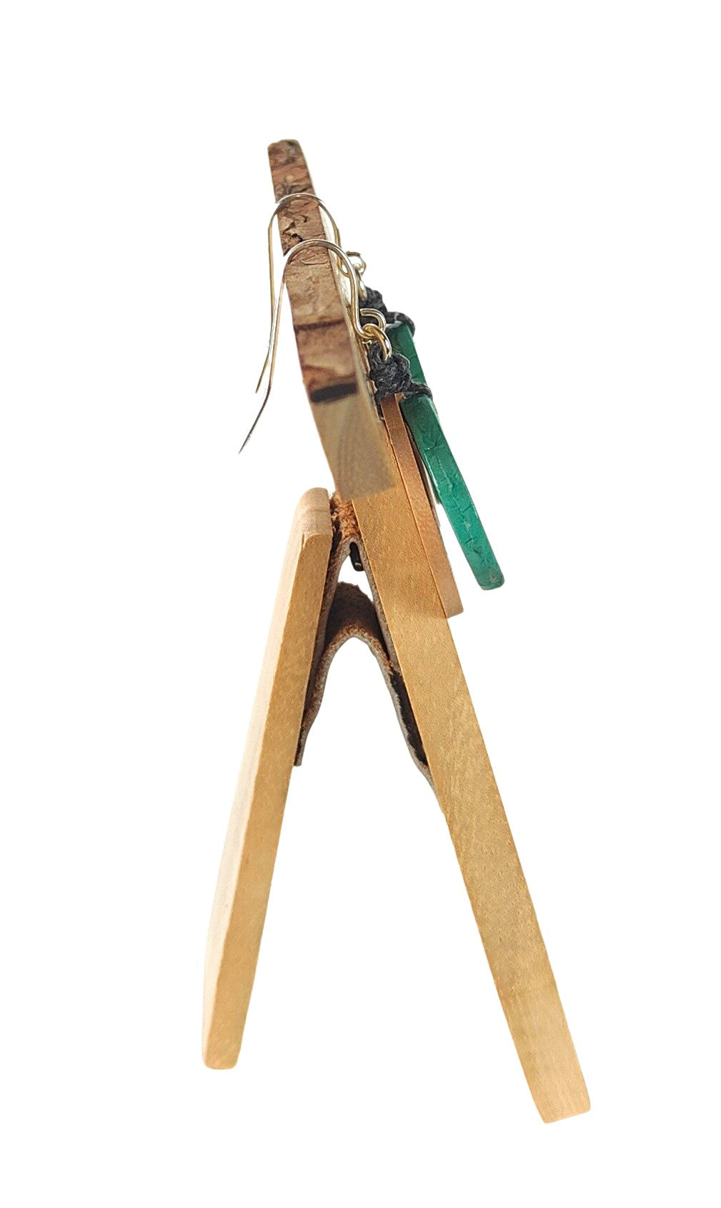 OENDIENTE FLOR TURQUESA