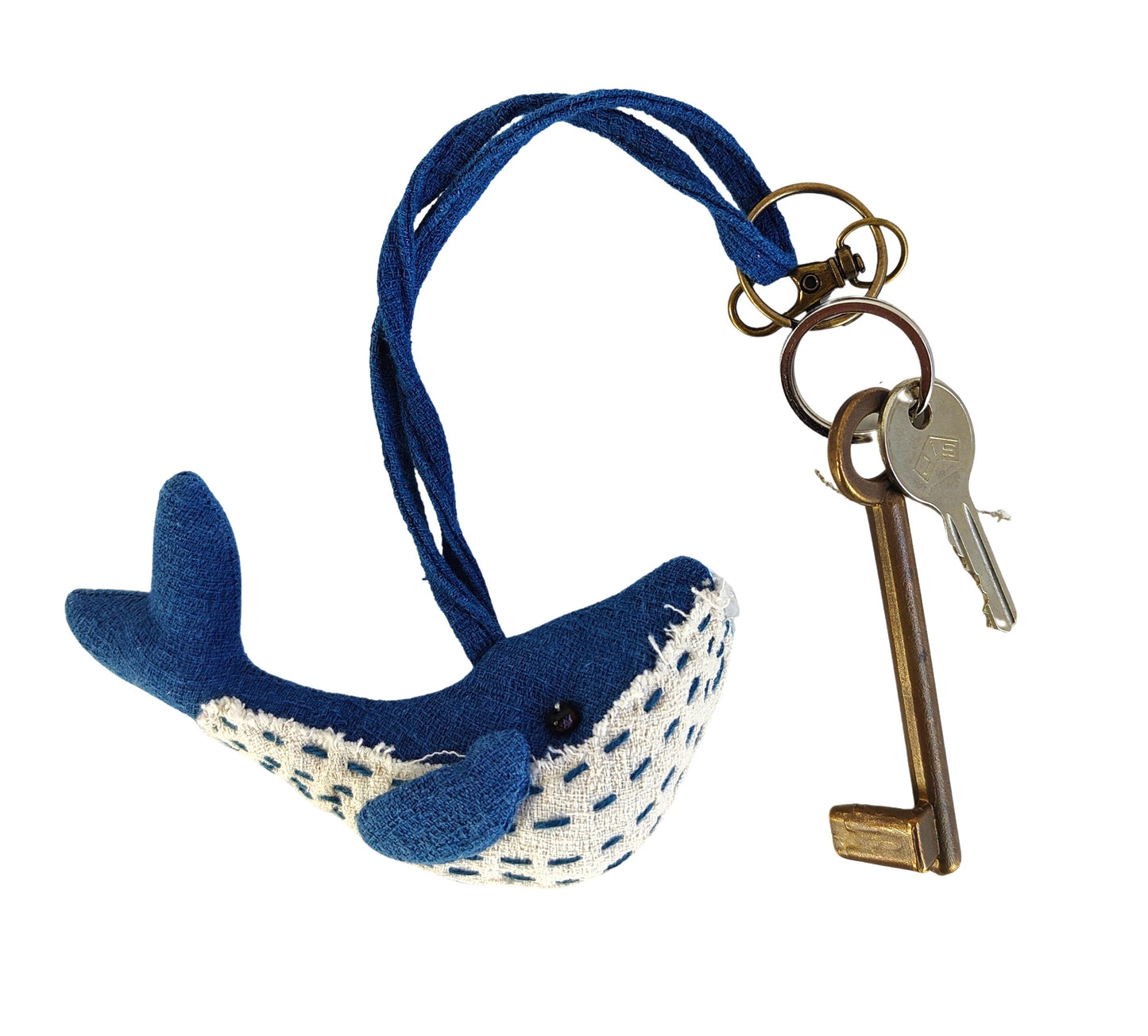 LLAVERO DE TELA BALLENA