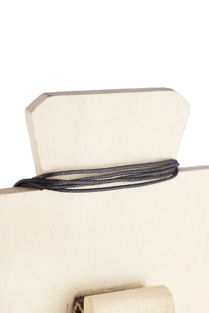 Collar aluminio mate y resina