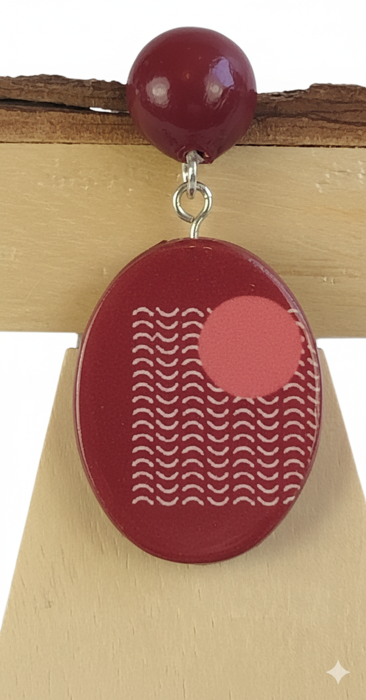 Pendiente oval