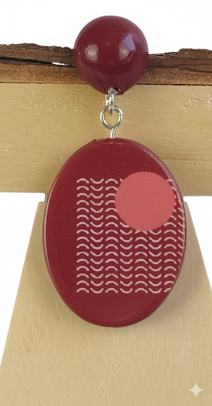 Pendiente oval