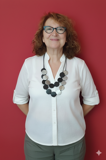 Collar doble de circulos