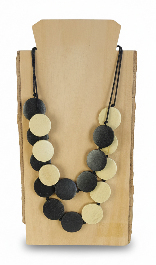 Collar doble de circulos