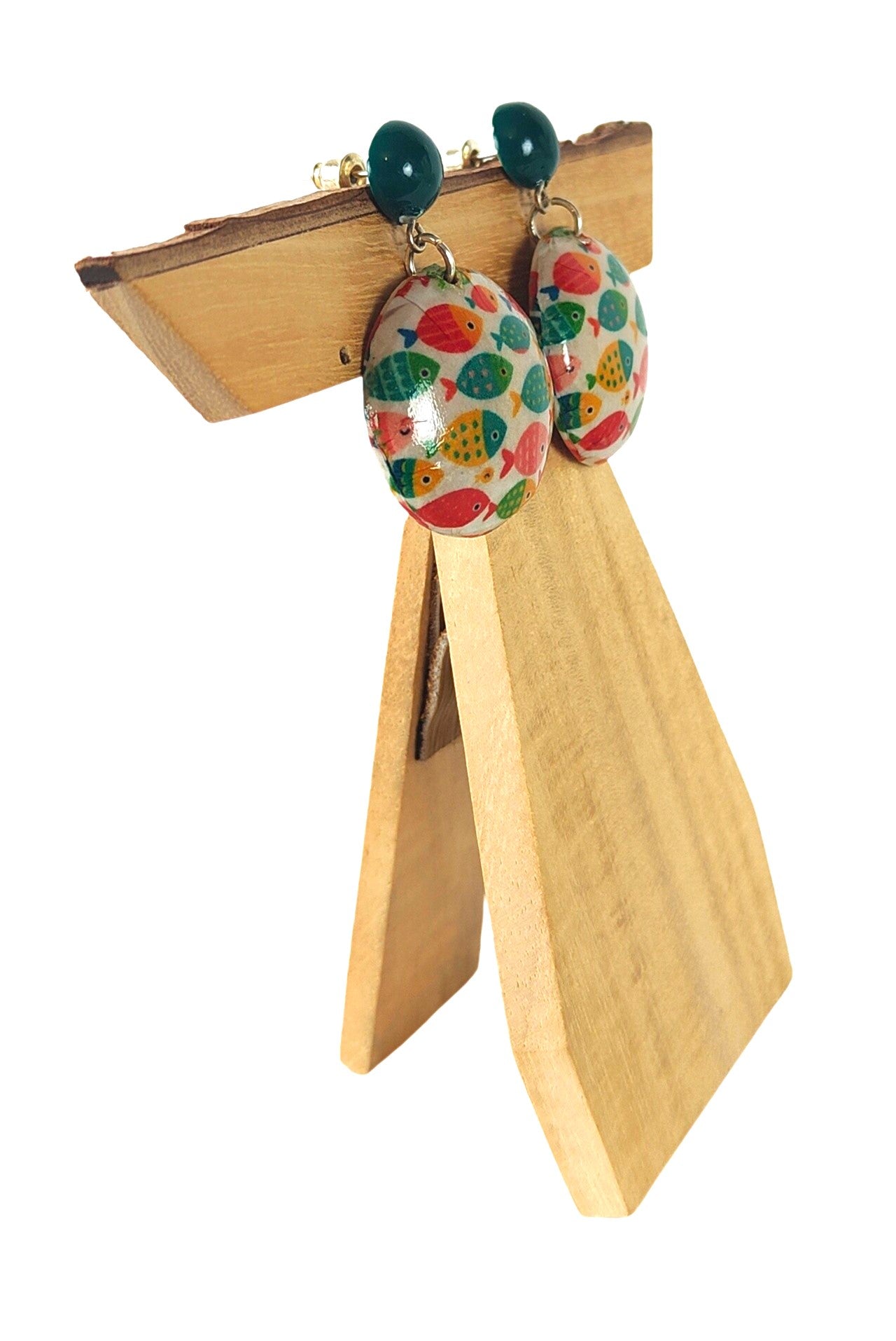 PENDIENTE REDONDO PECES