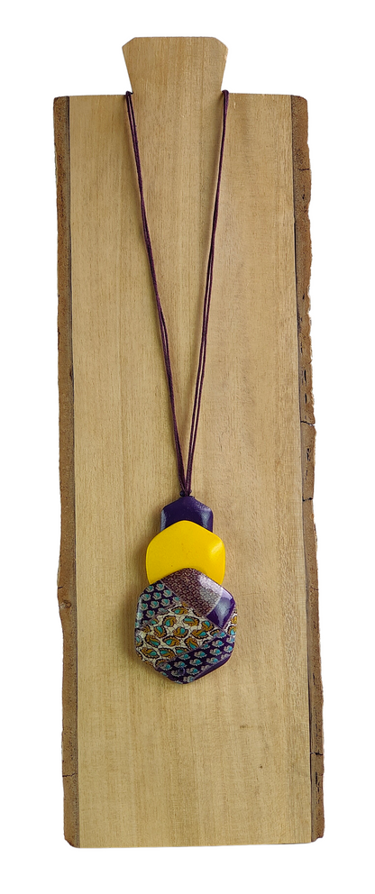 Collar tres piezas hexagonales