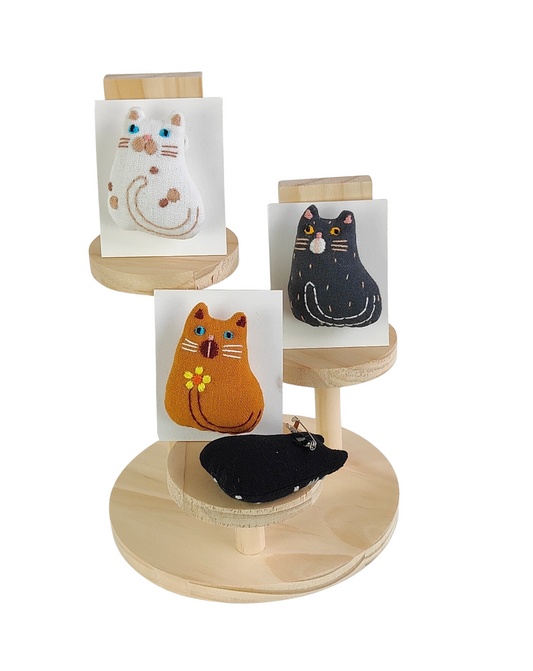 Broche gato sentado pack X3