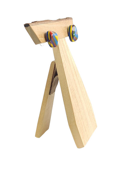 Pendientes pegados irregulares