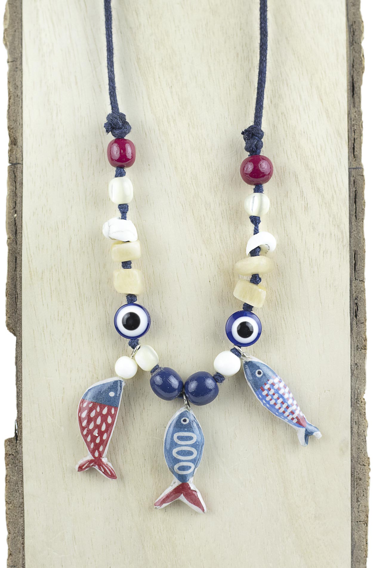 Three fish necklace