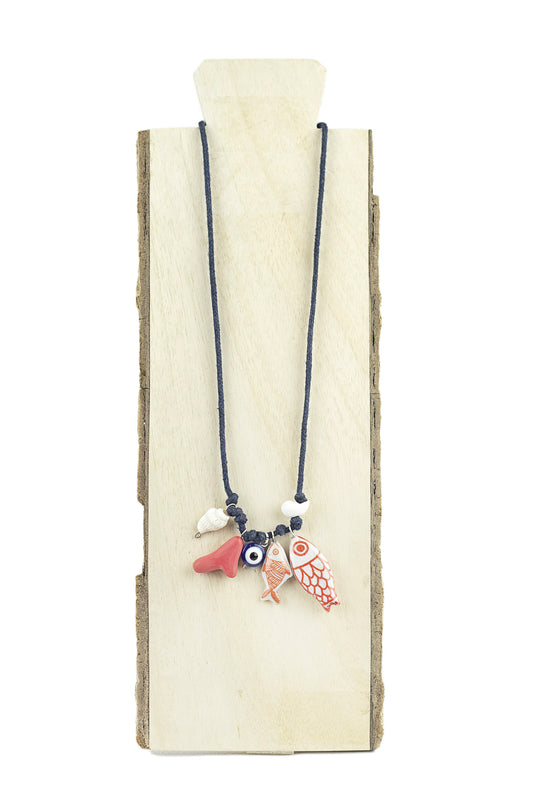 Three fish necklace