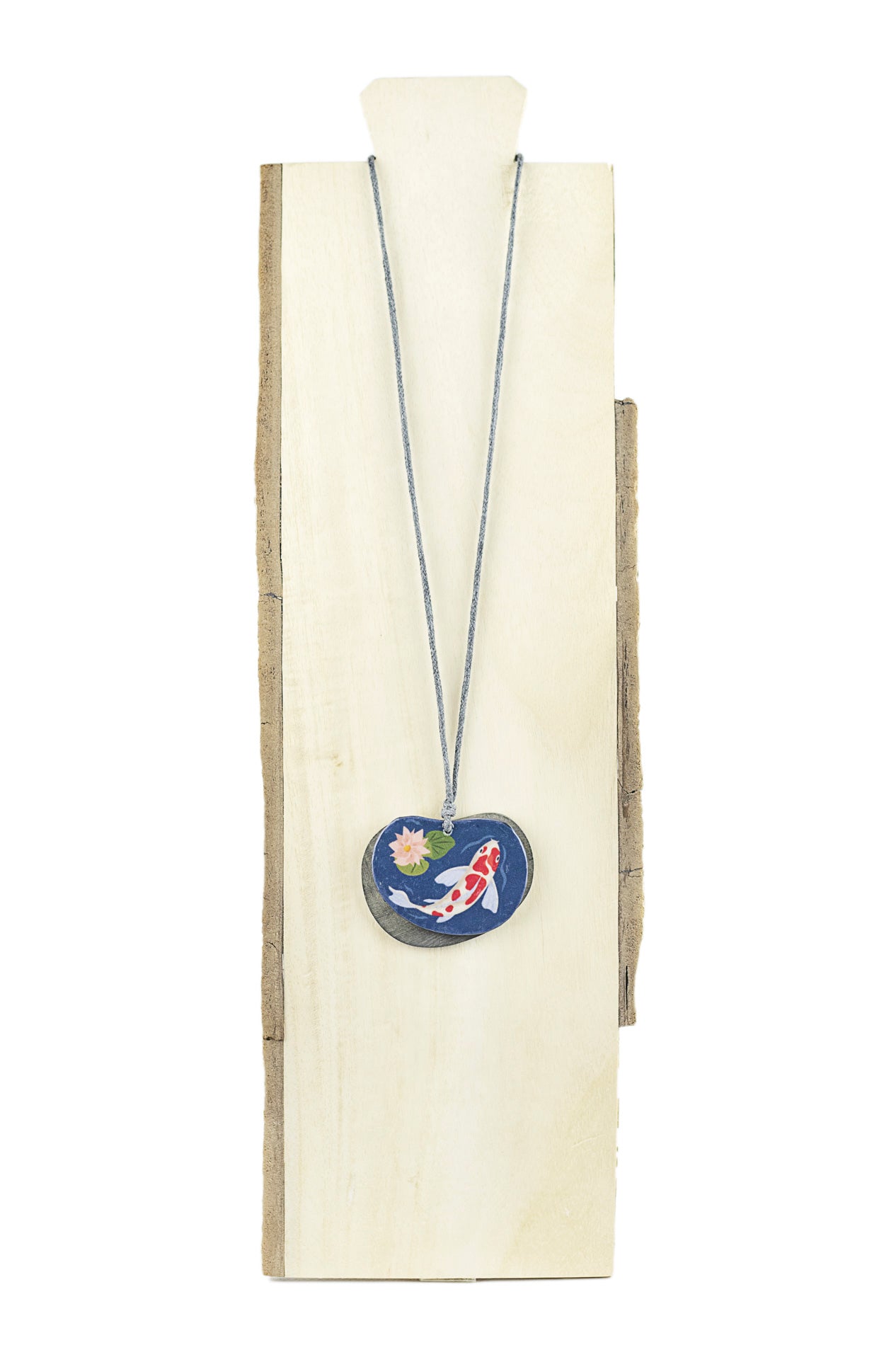 Pendant with fish painting