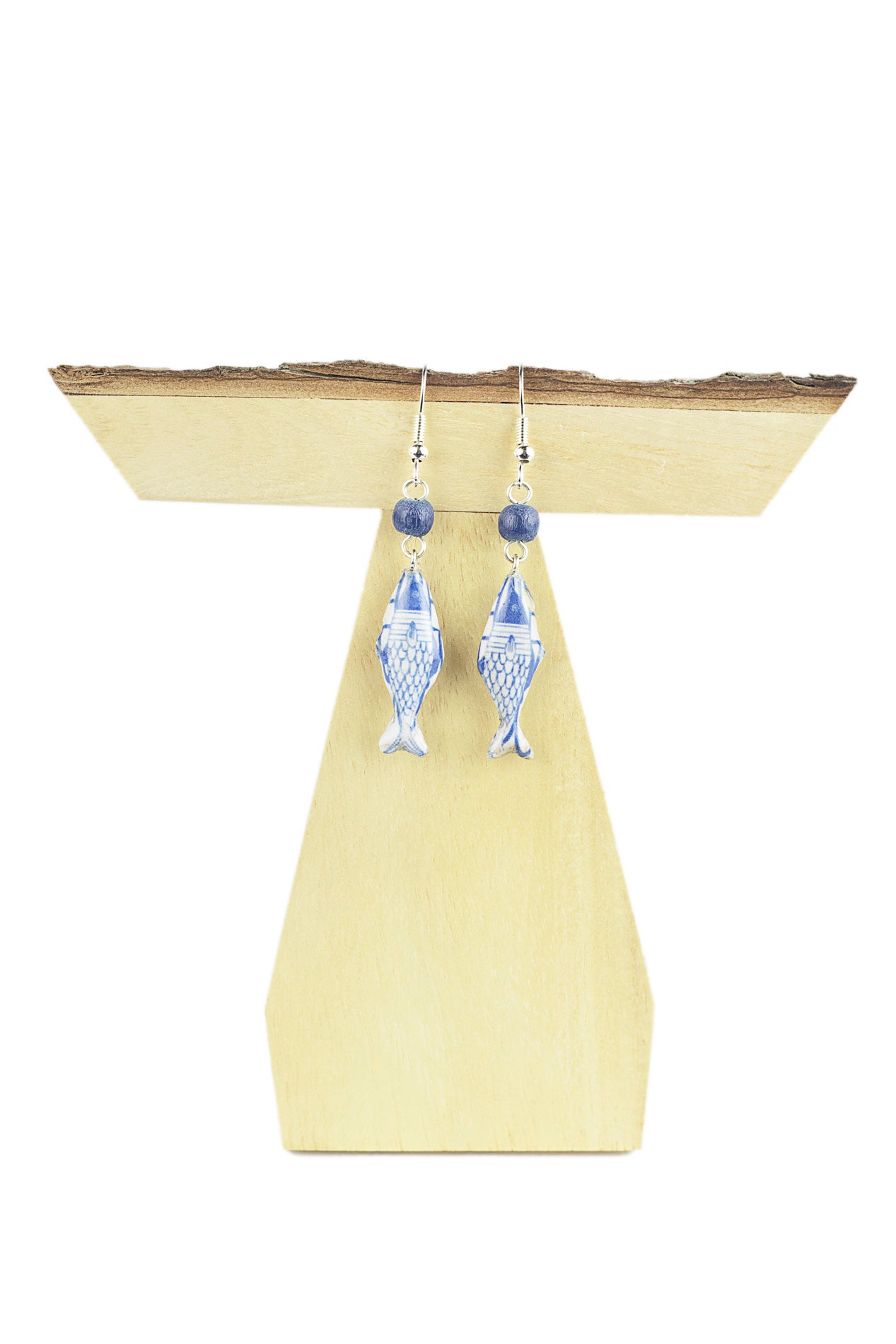 Fish and ball earring