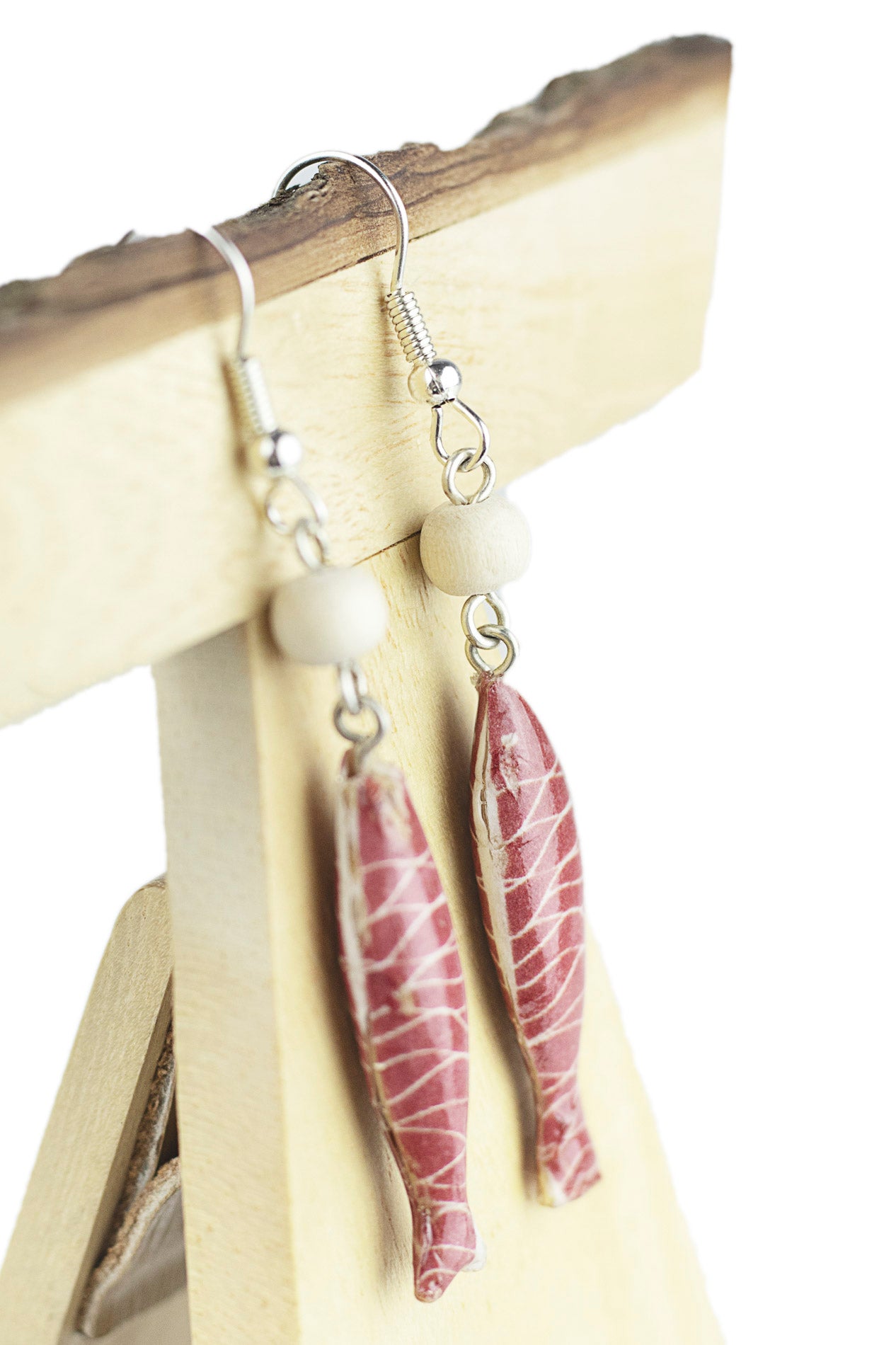 Fish and ball earring