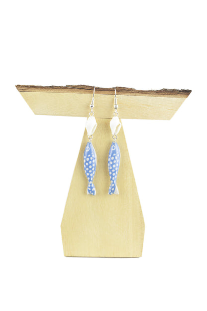 Fish and shell earring