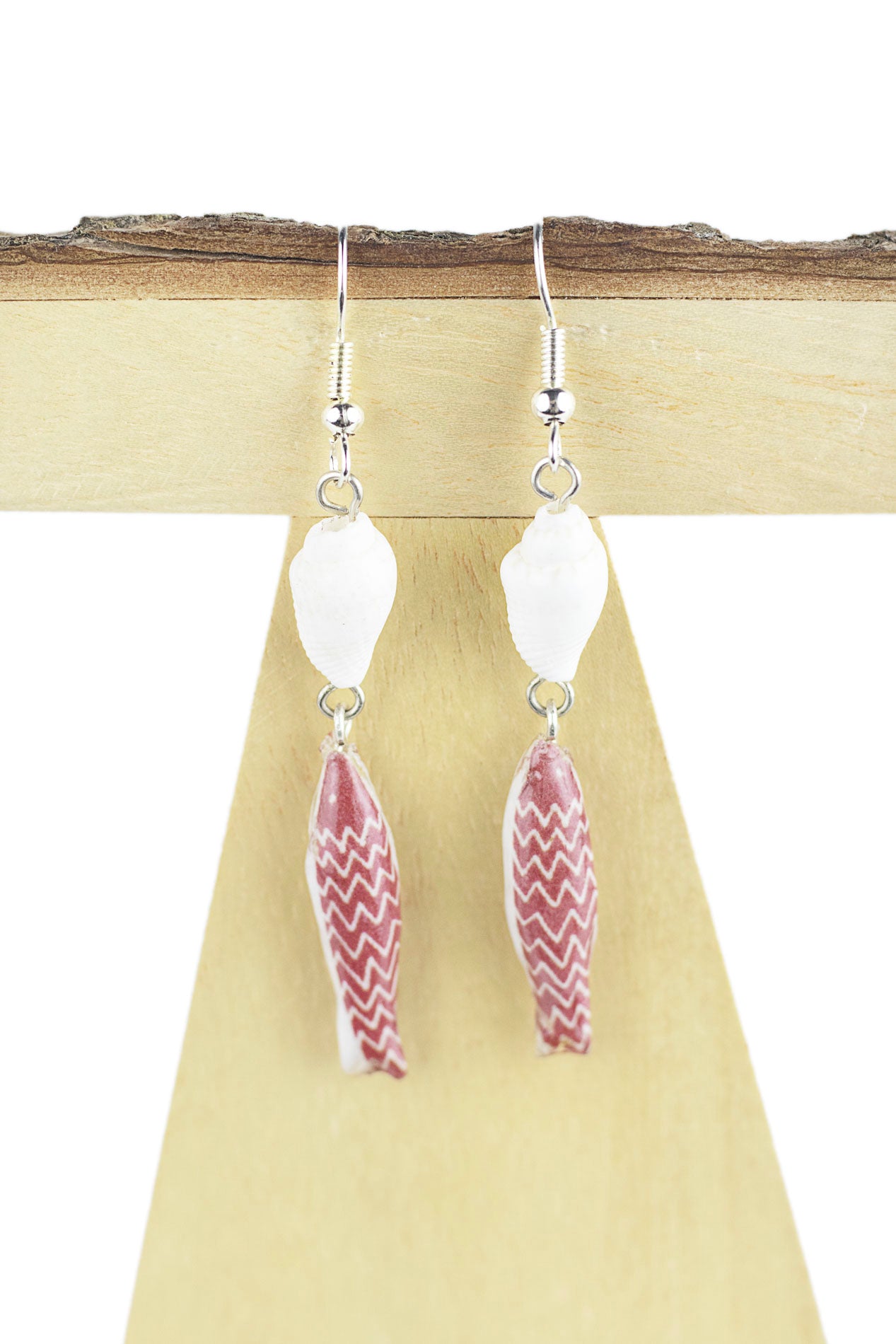 Fish and shell earring