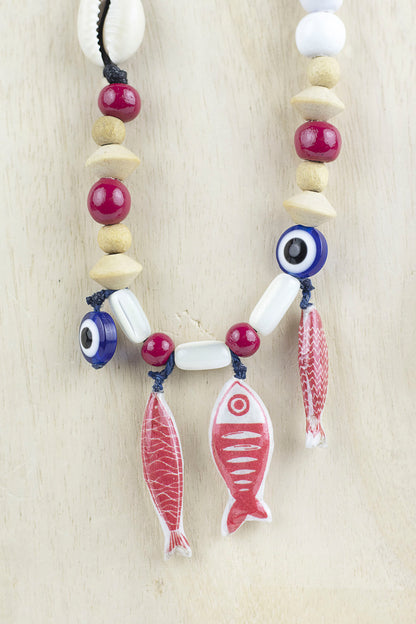 Three fish necklace