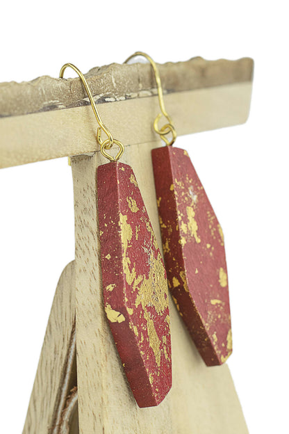 Pendientes Irregular Pan de Oro