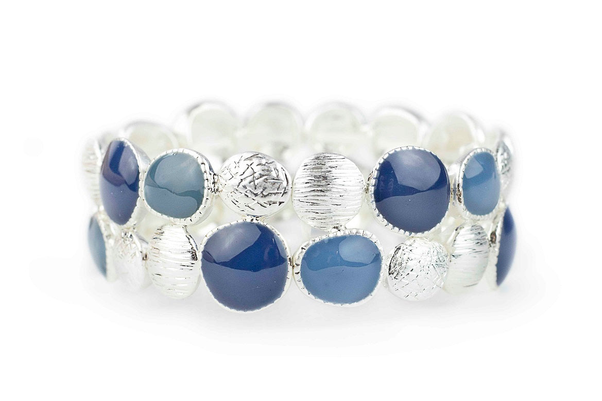 Pulsera elastizada azul