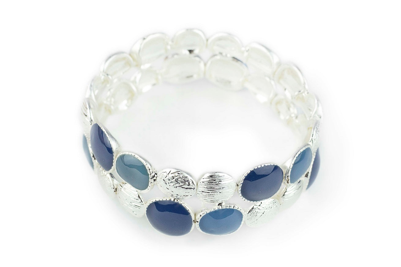 Pulsera elastizada azul