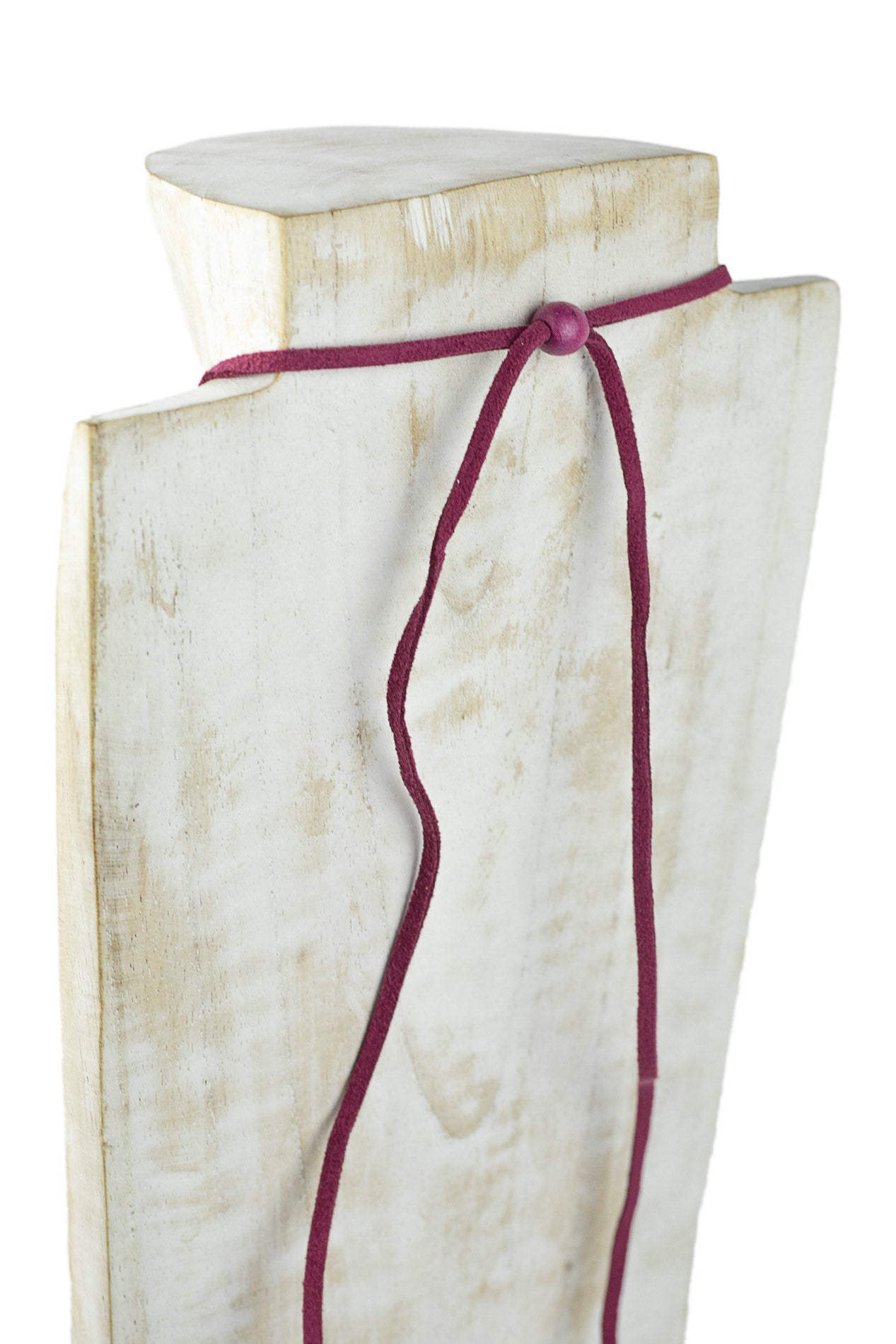 Colgante doble disco en fucsia