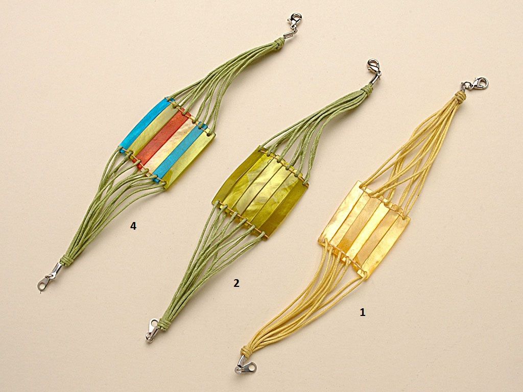 Pulsera piezas de nacar