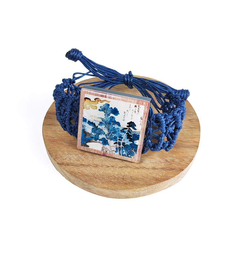 Pulsera Ikiro con reproducción de Hokusai