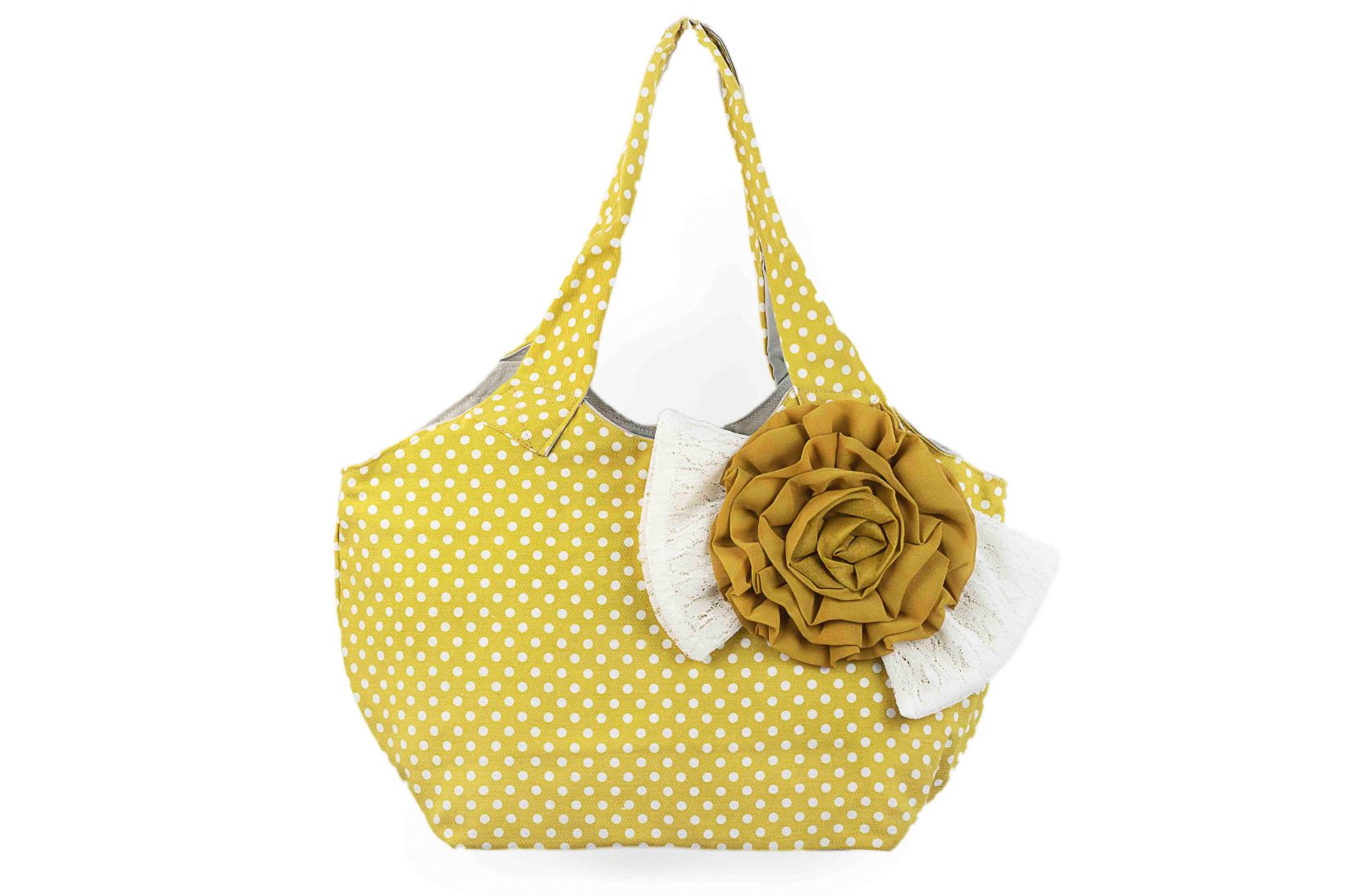 Bolso multicolor con flor