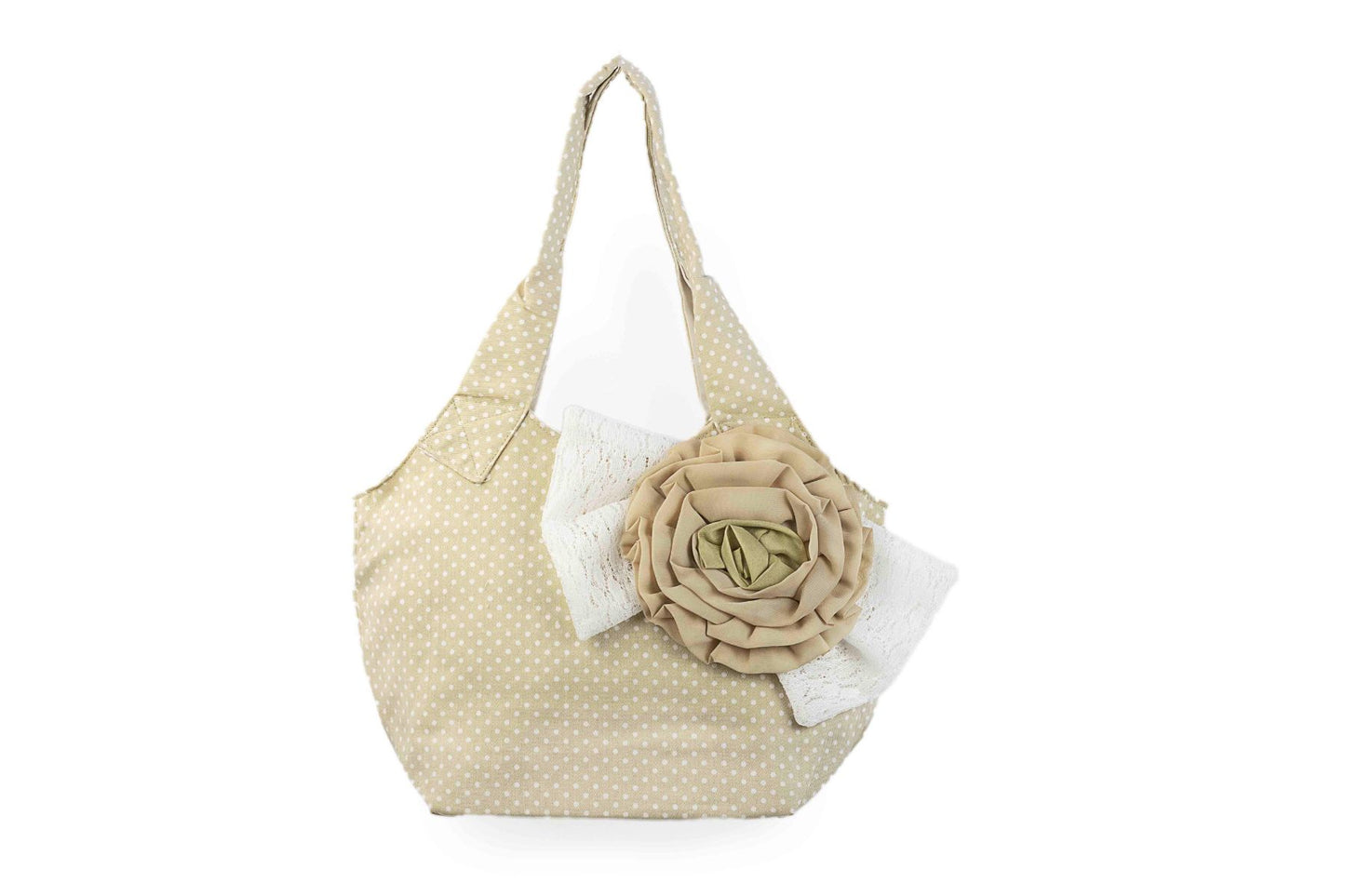 Bolso multicolor con flor