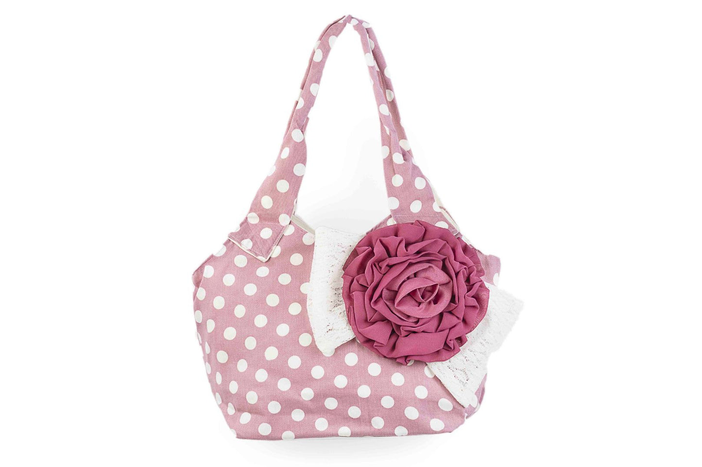 Bolso multicolor con flor