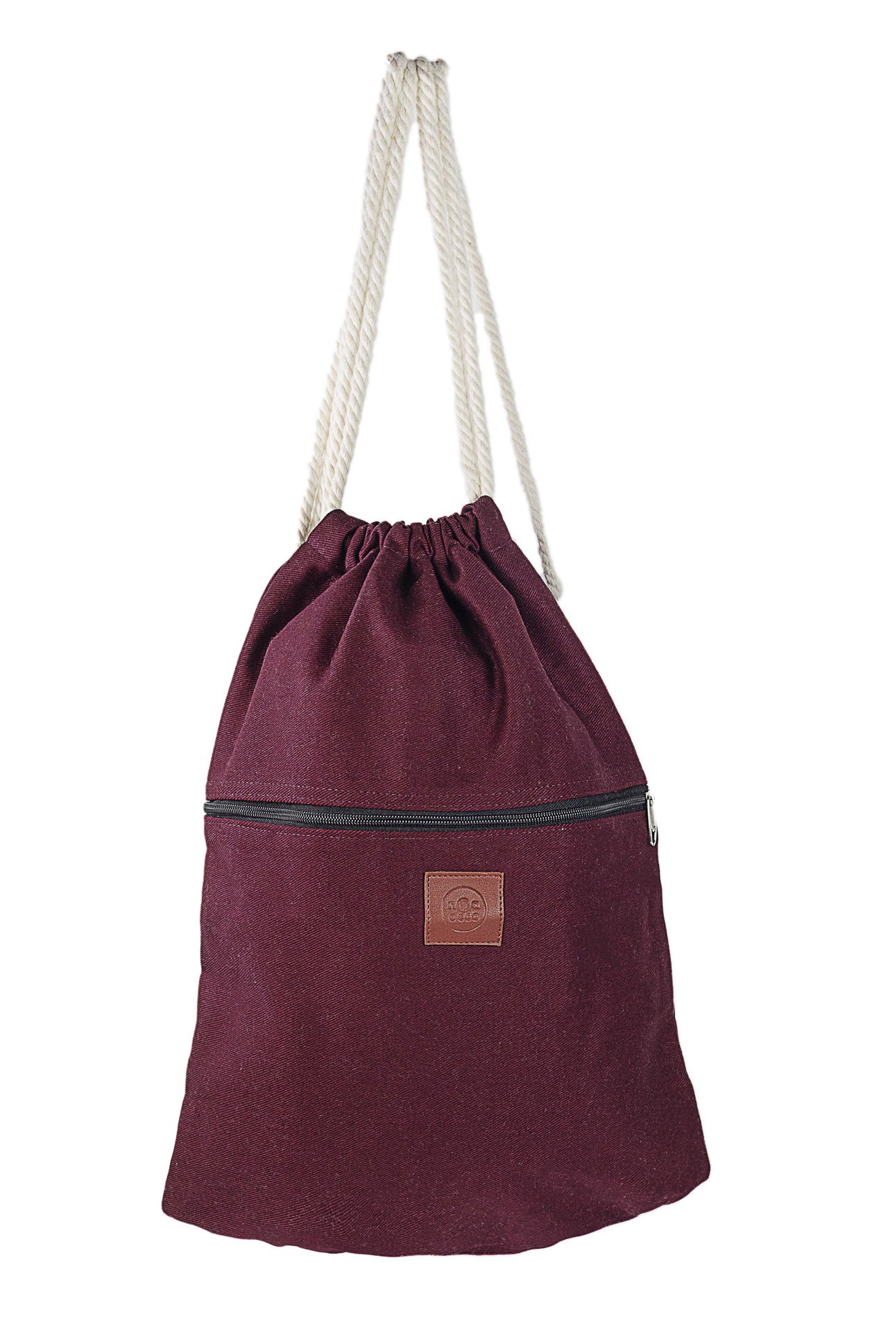 Bolso marinero de lona con bolsillo exterior