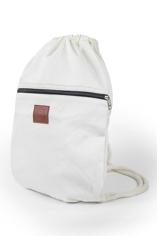 Bolso marinero de lona con bolsillo exterior